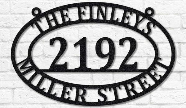 پلاک فلزی با قالب برش