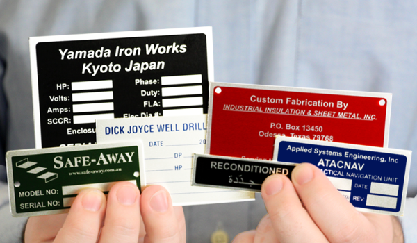 پلاک آلمینیوم با شماره سریال متغیر